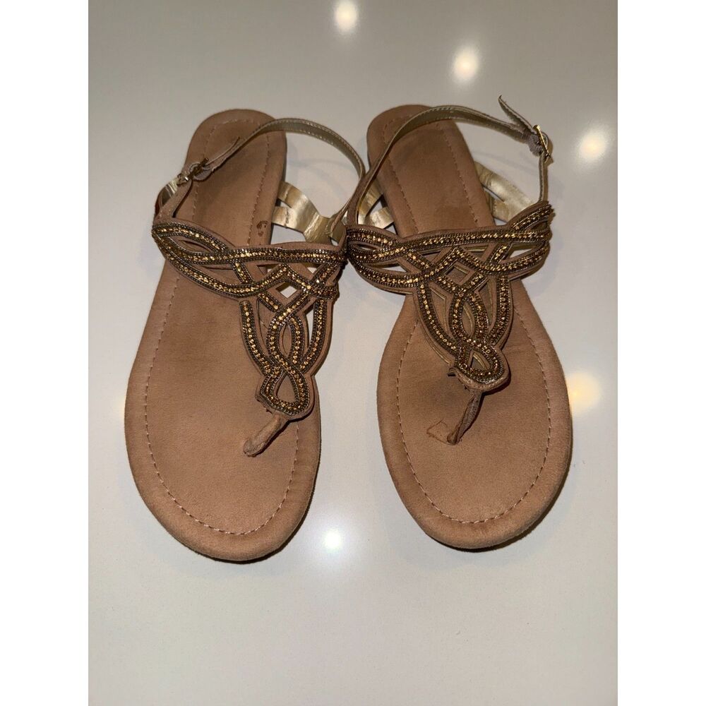 Bandolino Women's Size 9 Sparkly Embellished Sandals Fair Condition